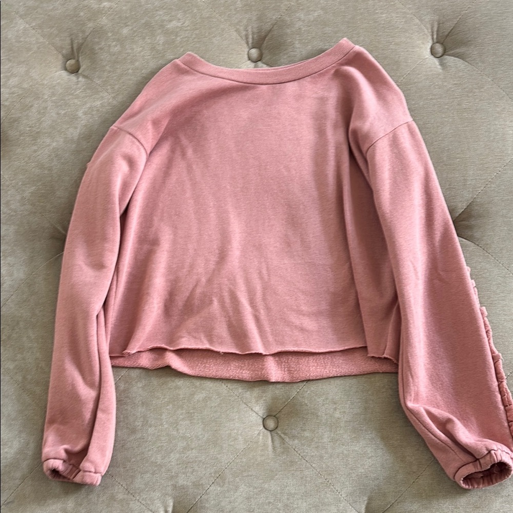 Pink Ruffle Cardigan - Picture 2 of 3